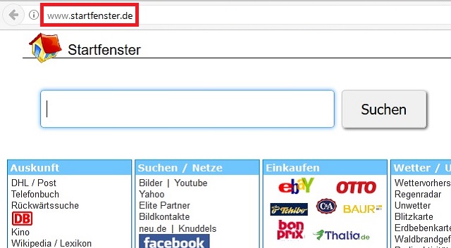 Remove StartFenster.de