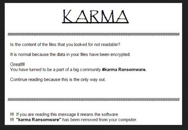 remove Karma 