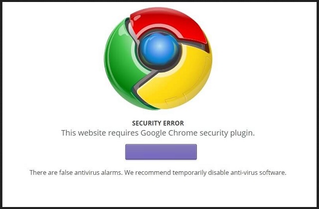 remove "Security error: This website requires Google chrome security plugin"